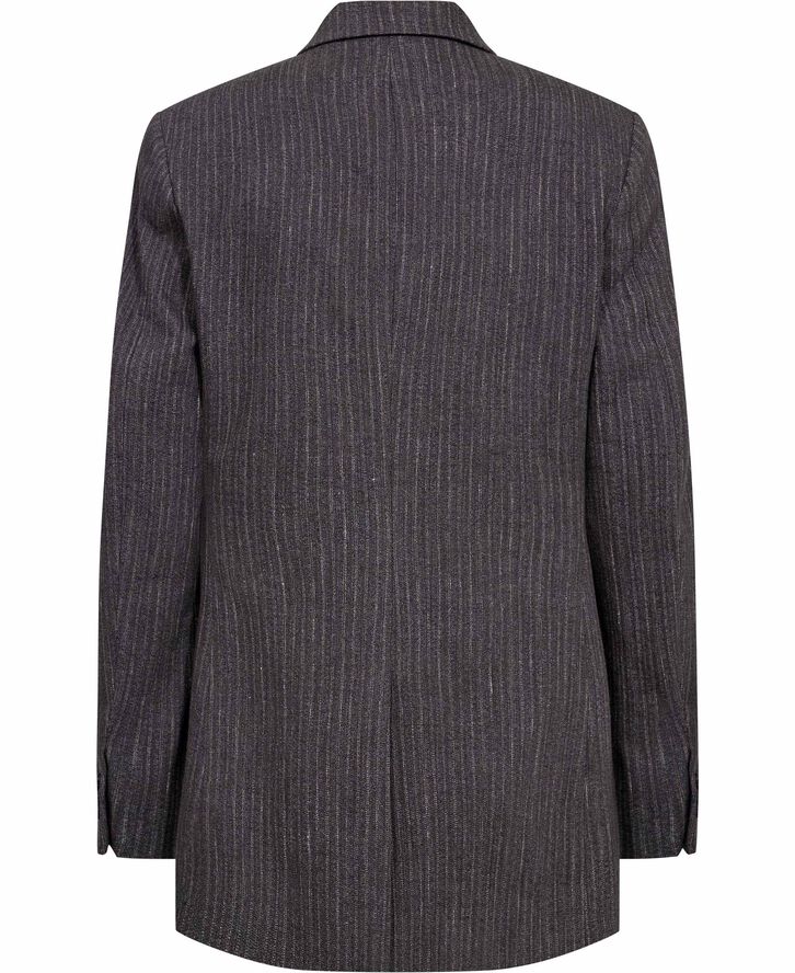 Fossil Blazer Textured Blue Grey Stripe-36