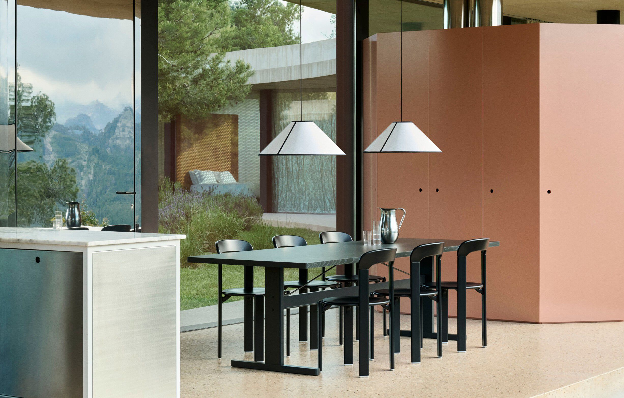 Ava Cone Pendant-500-White