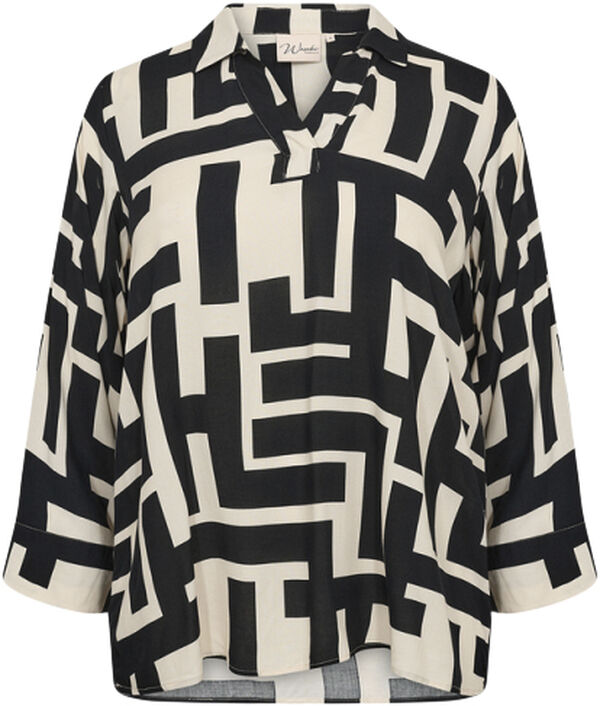 Curvy WA-ALVA 1 Bluse Sort