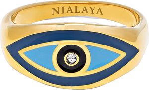 Women's Gold Evil Eye Ring
