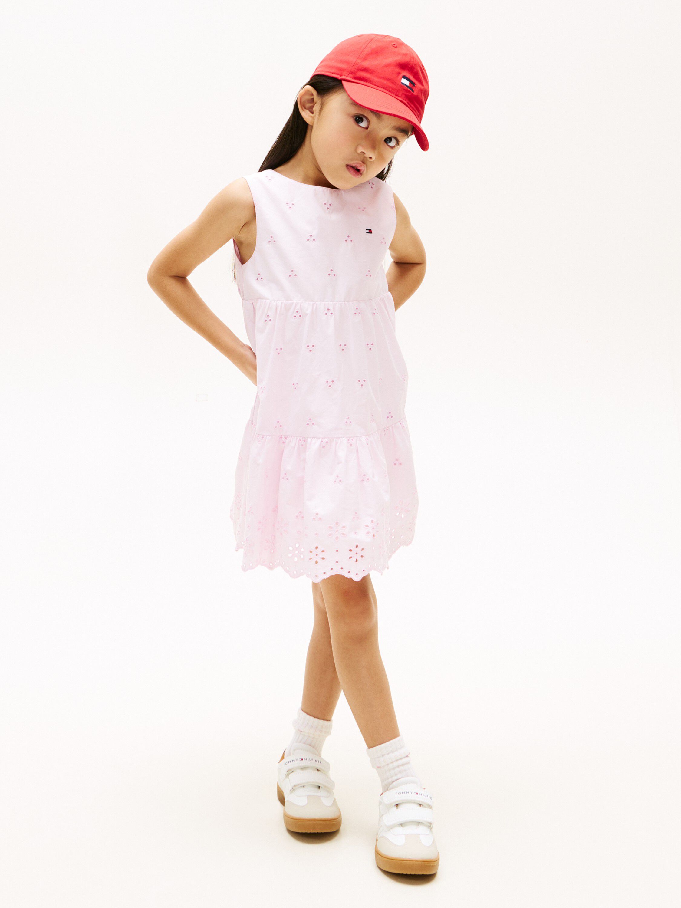 Back Bow Broderie Anglaise Dress