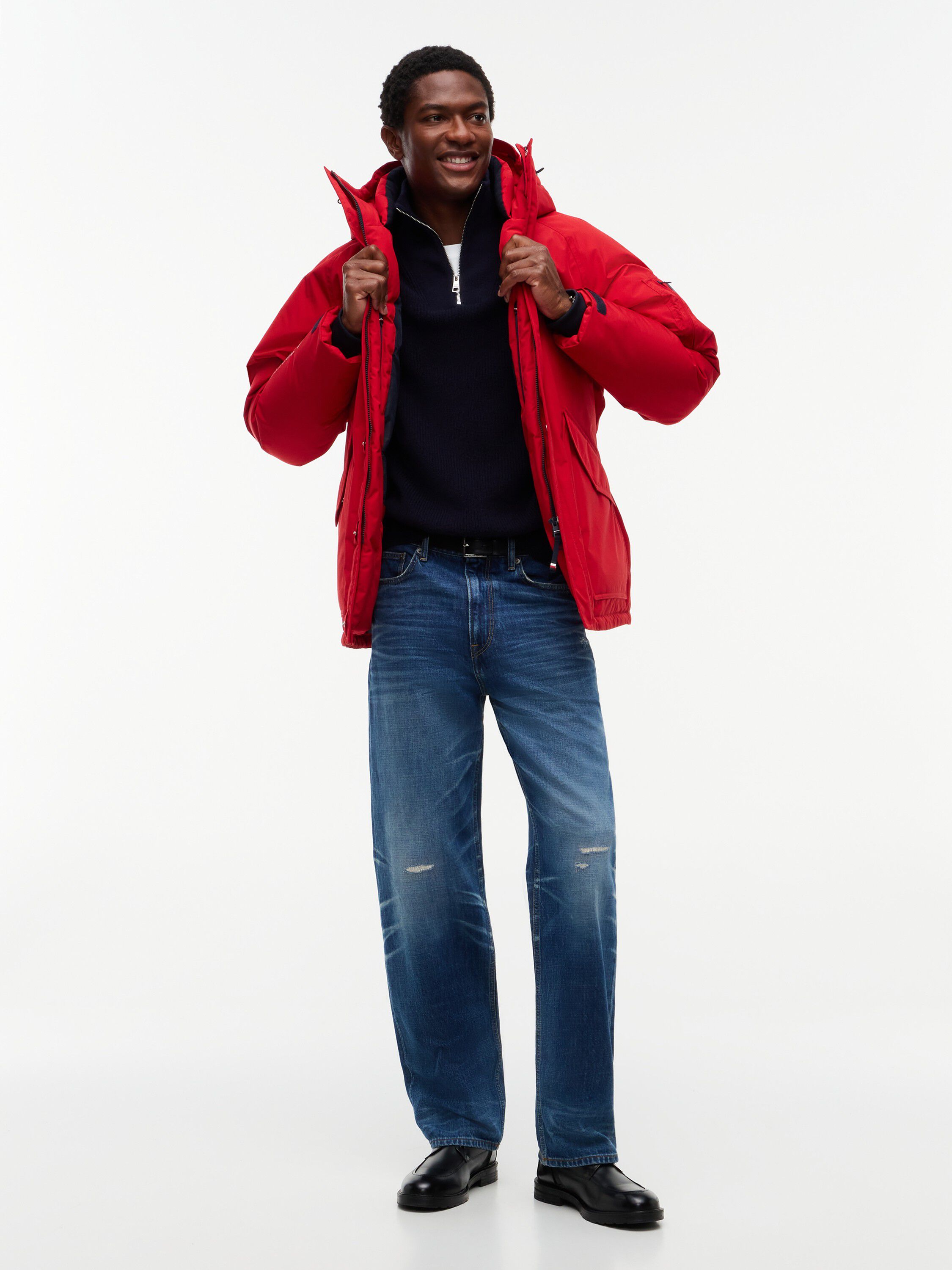 FISHERMAN RIB ZIP MOCK