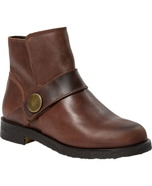 CASFREJA Low Biker Boot Pull Up Leather