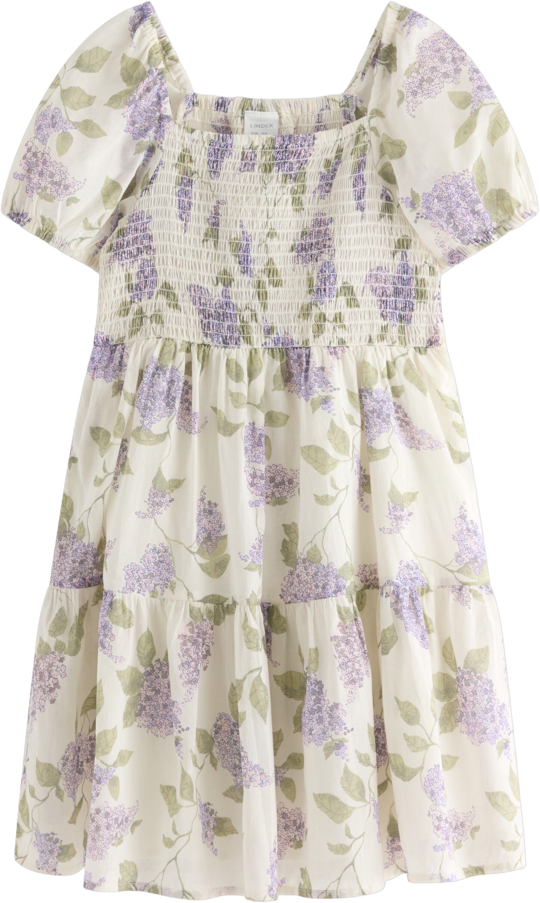 Dress with smock at the top and a s