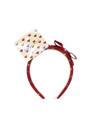 VELVET BOW HAIRBRACE