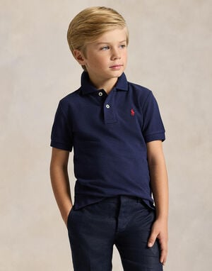 Cotton Mesh Polo Shirt Kids