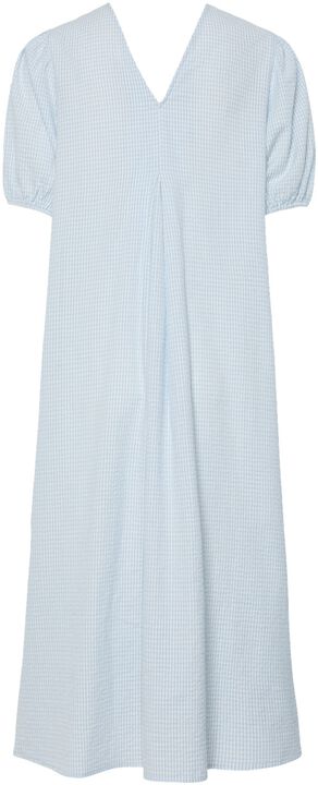 PCALMA 2/4 V-NECK MIDI DRESS WVN D2