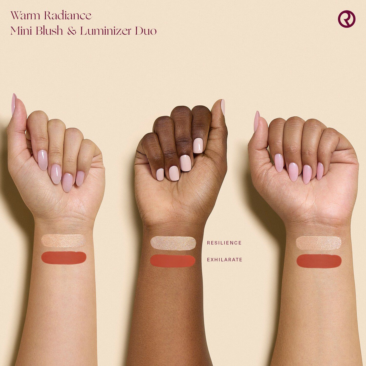 Warm Radiance Mini Blush & Luminizer Duo  Mini-duo med rouge och highl