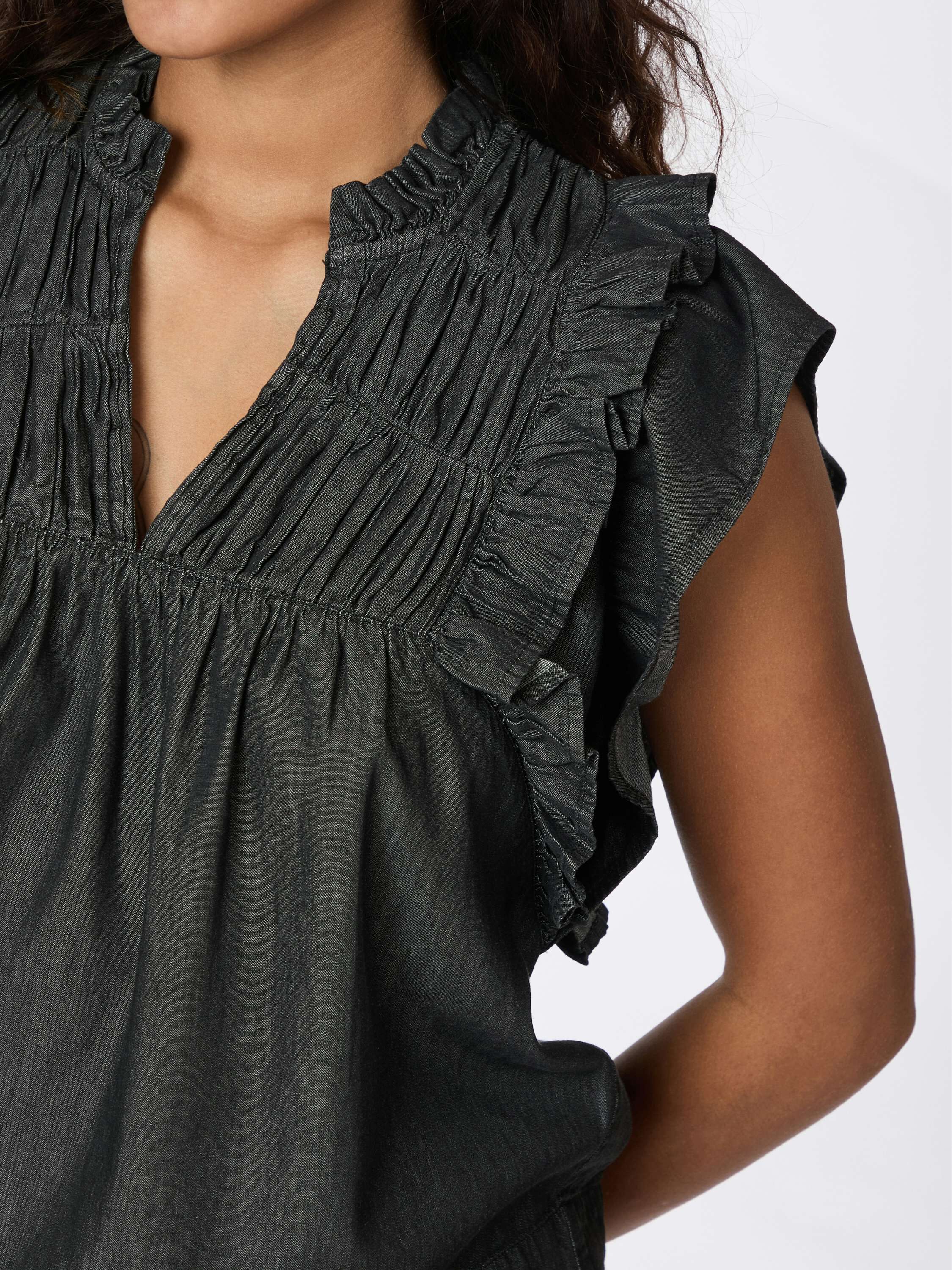 Jayla Denim Top