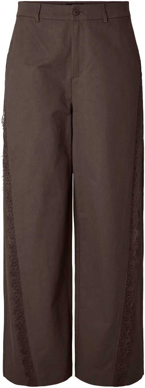 Pctea Hw Lace Detail Wide Pant Wvn D2D