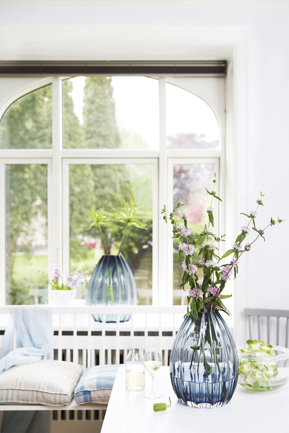 Holmegaard Vase 2Lips Blå