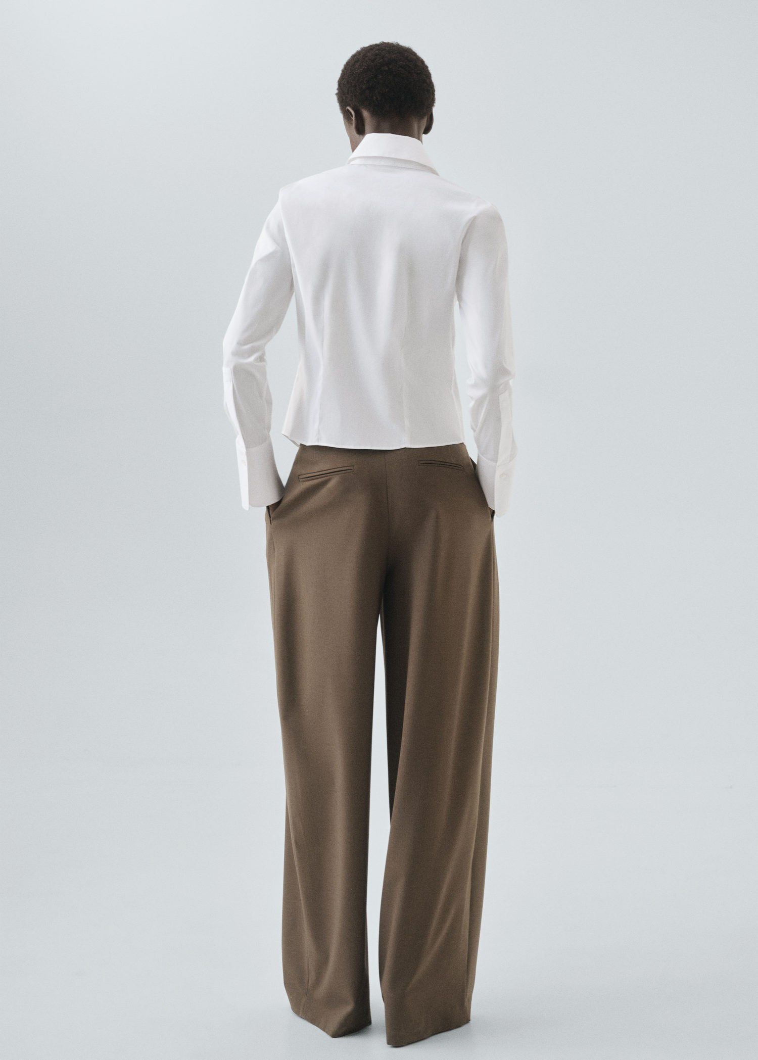 Slim-fit poplin shirt