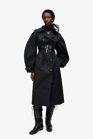 Bonded Cotton Trench Coat