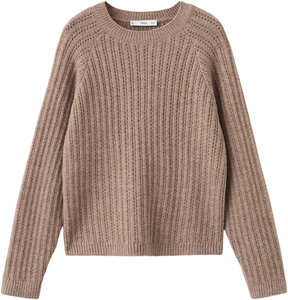 Openwork knit sweater