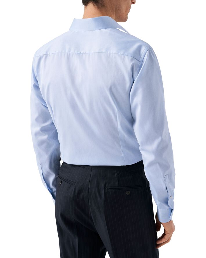 Slim Fit Light Blue Signature Twill Shirt