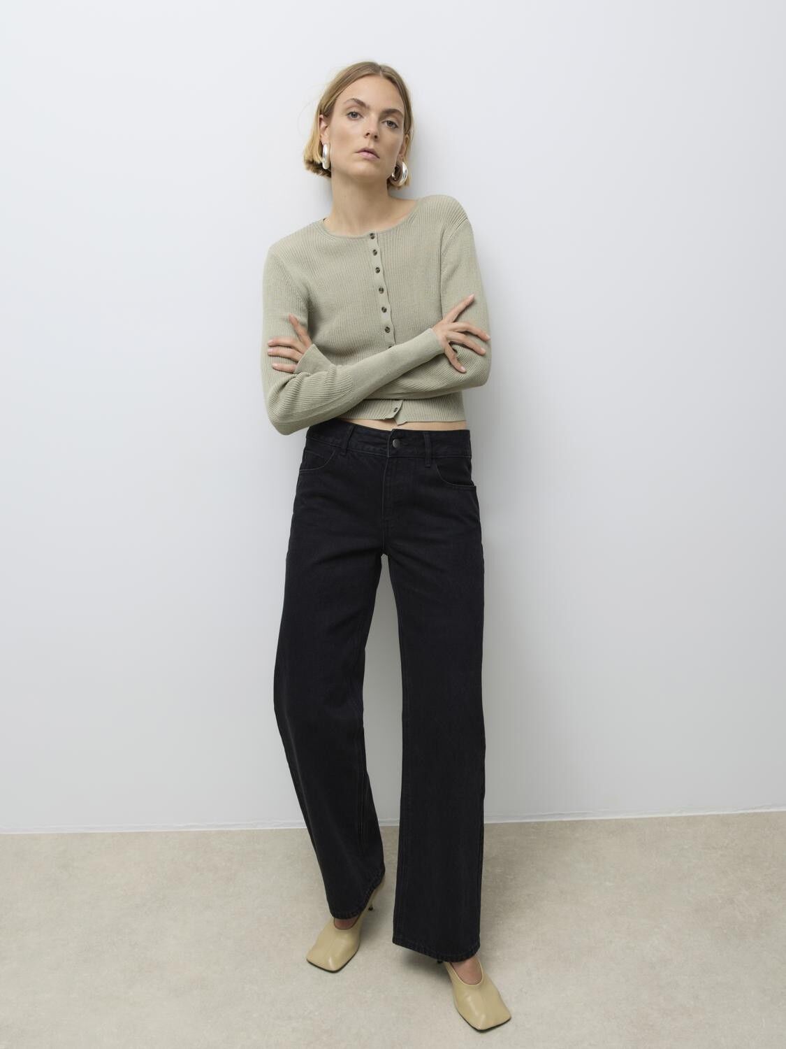 AWRENA MR WIDE DENIM JEANS LI1110 N