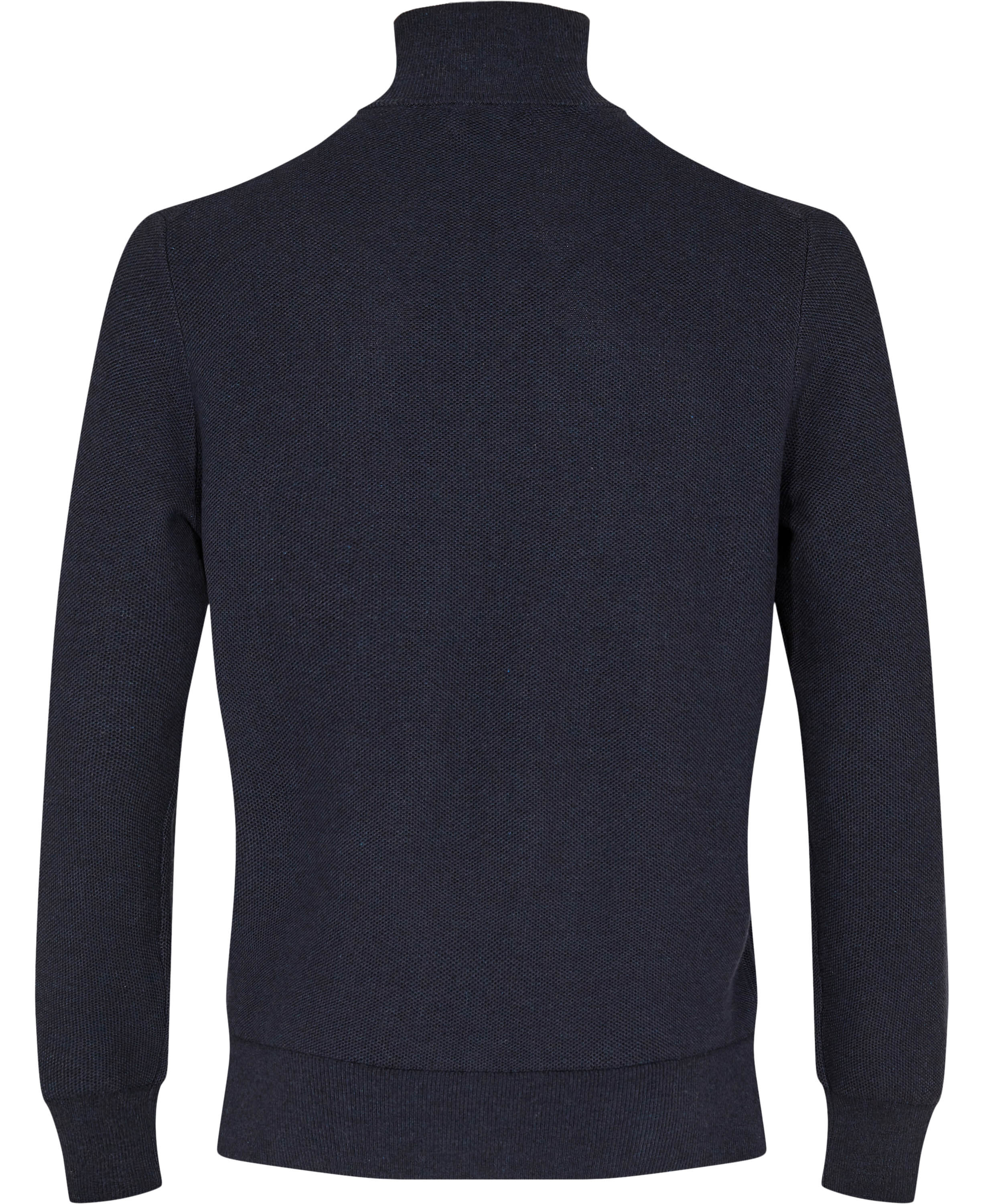 Mesh-Knit Cotton Quarter-Zip Sweater
