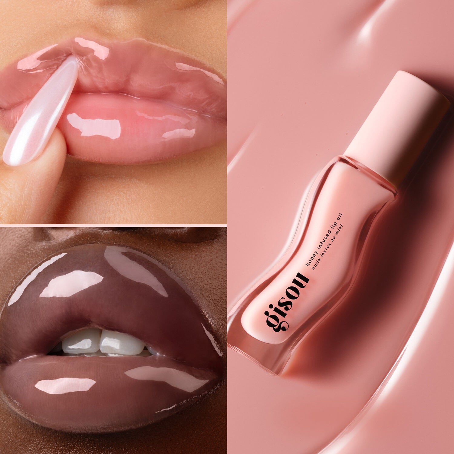 Honey Infused Glazed Lip Trio - Set med l&auml;ppoljor