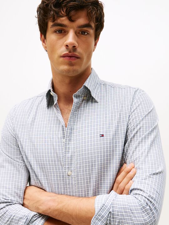 FLEX POPLIN MINI TARTAN RF SHIRT