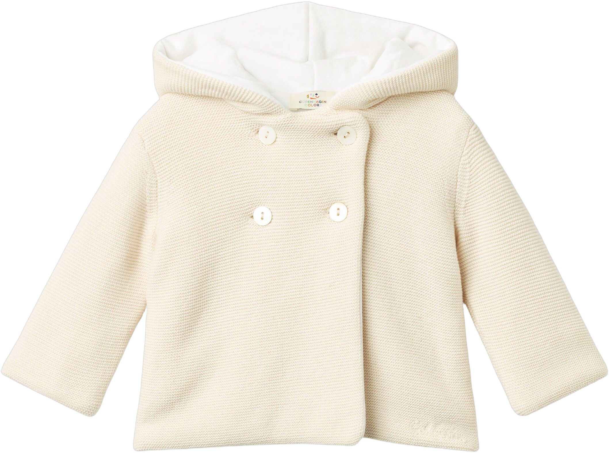 COTTON BABY JACKET W. HOOD