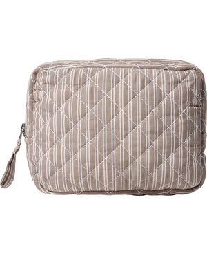 Moira 3 G makeup bag Beige / White Double Stripe