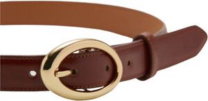 Oval buckle belt