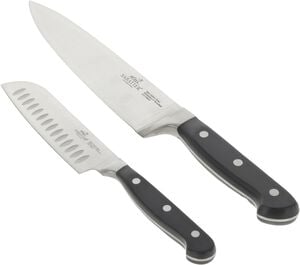 Knivset Pluton 2 delar St&aring;l/Svart