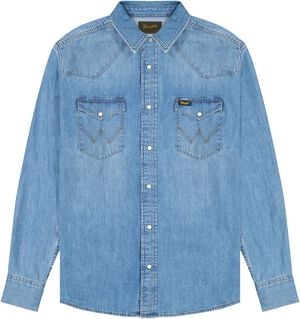 WESTERN SHIRT MID LIGHT WASH