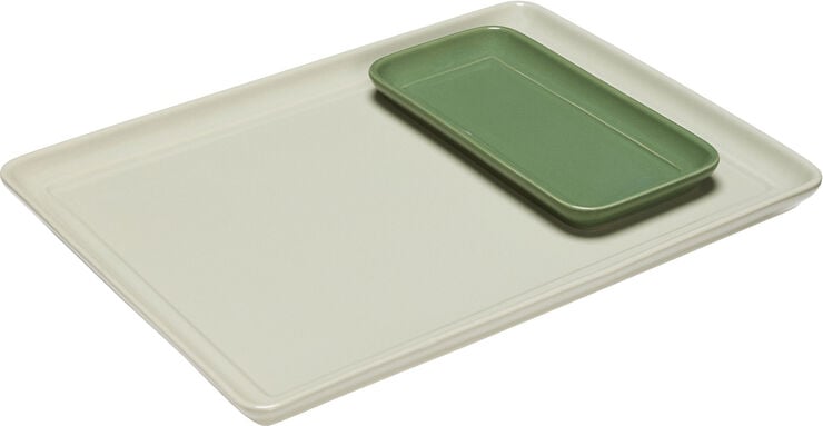 Amare Bakke Sand/Grøn sæt af 2