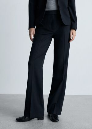 Pinstripe suit trousers
