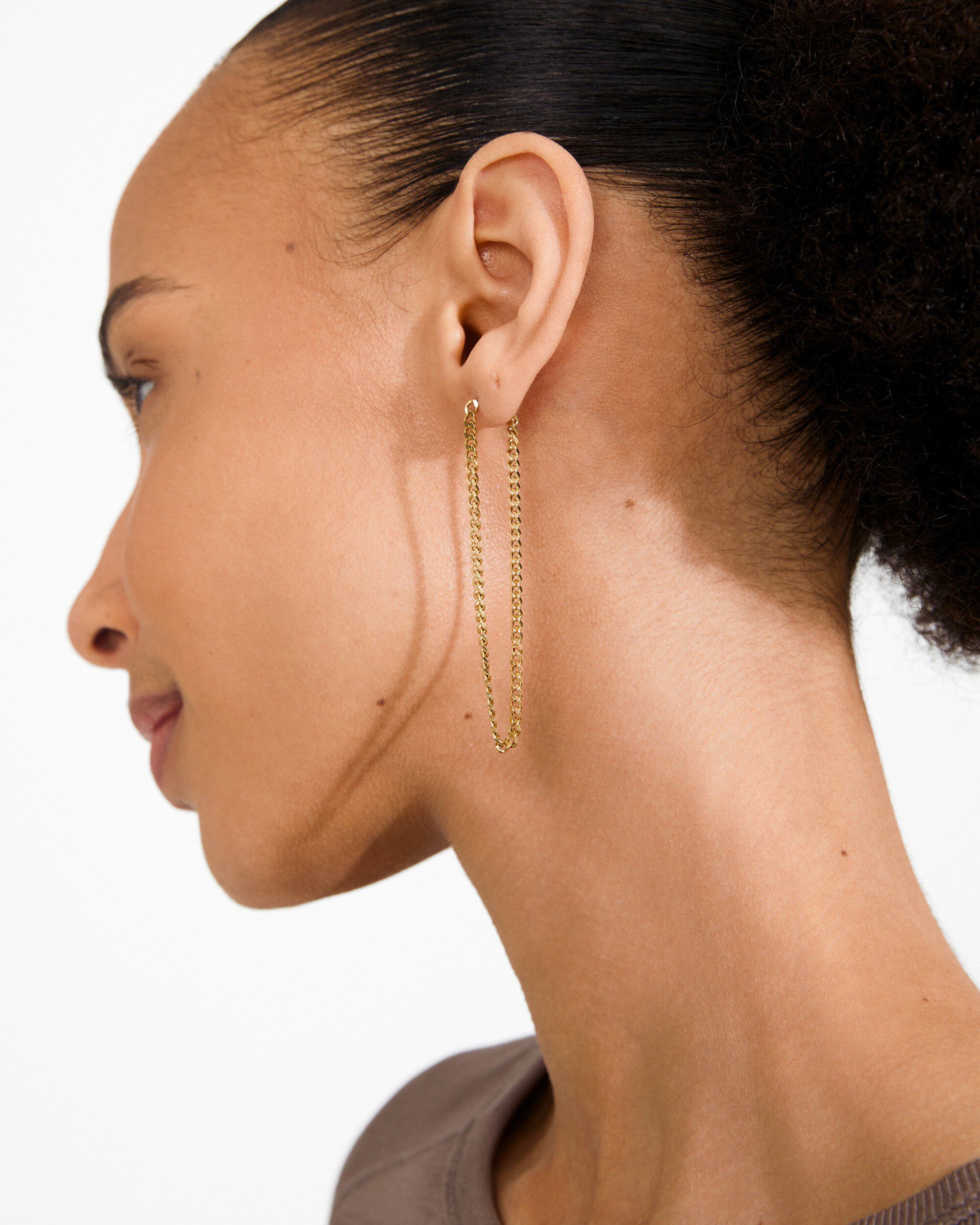 INNER chain earrings gold-plated