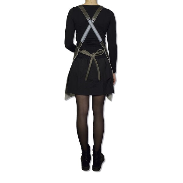 Læderforklæde Suspender Serie Apron Vintage Grey
