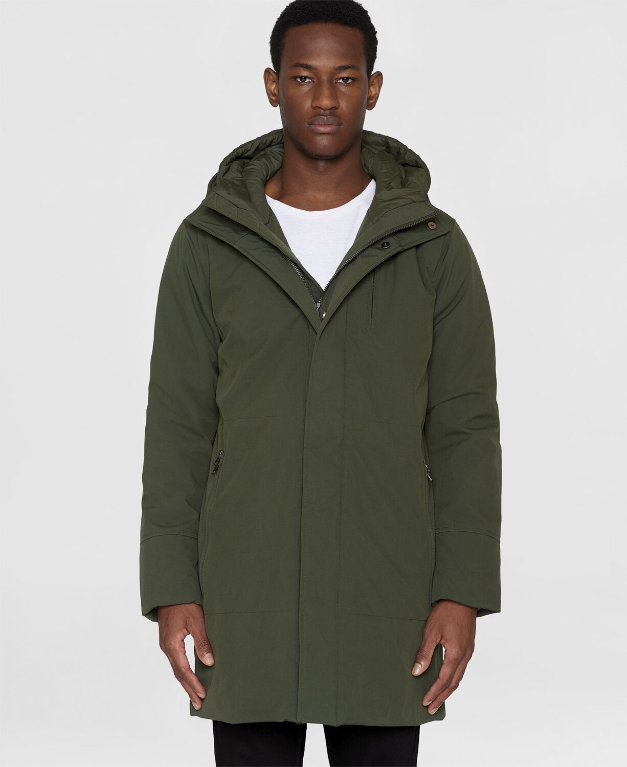 Long soft shell jacket CLIMATE SHELL - GRS/Vegan