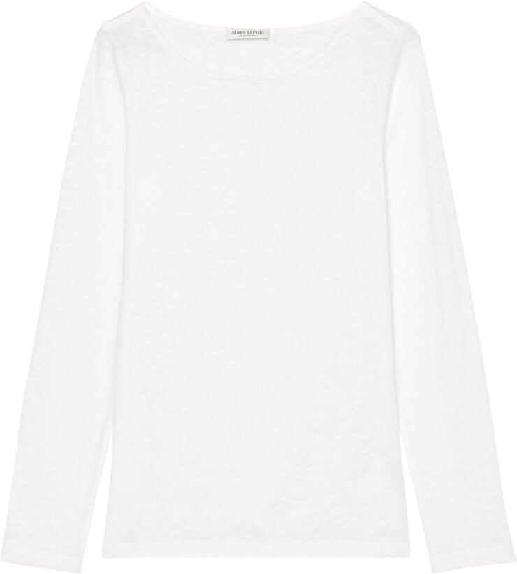 T-shirt, long sleeve, boat neck