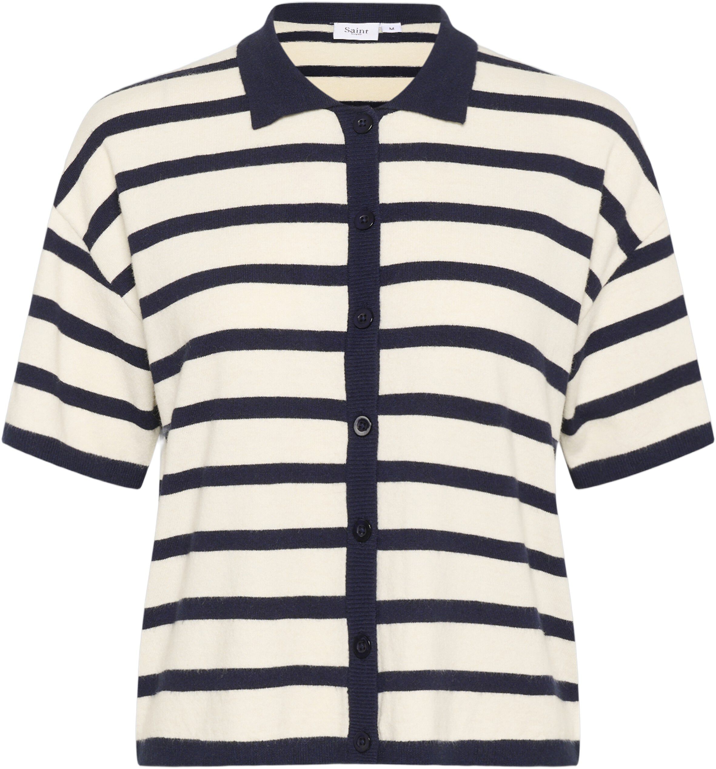 LikamSZ Striped Polo Cardigan