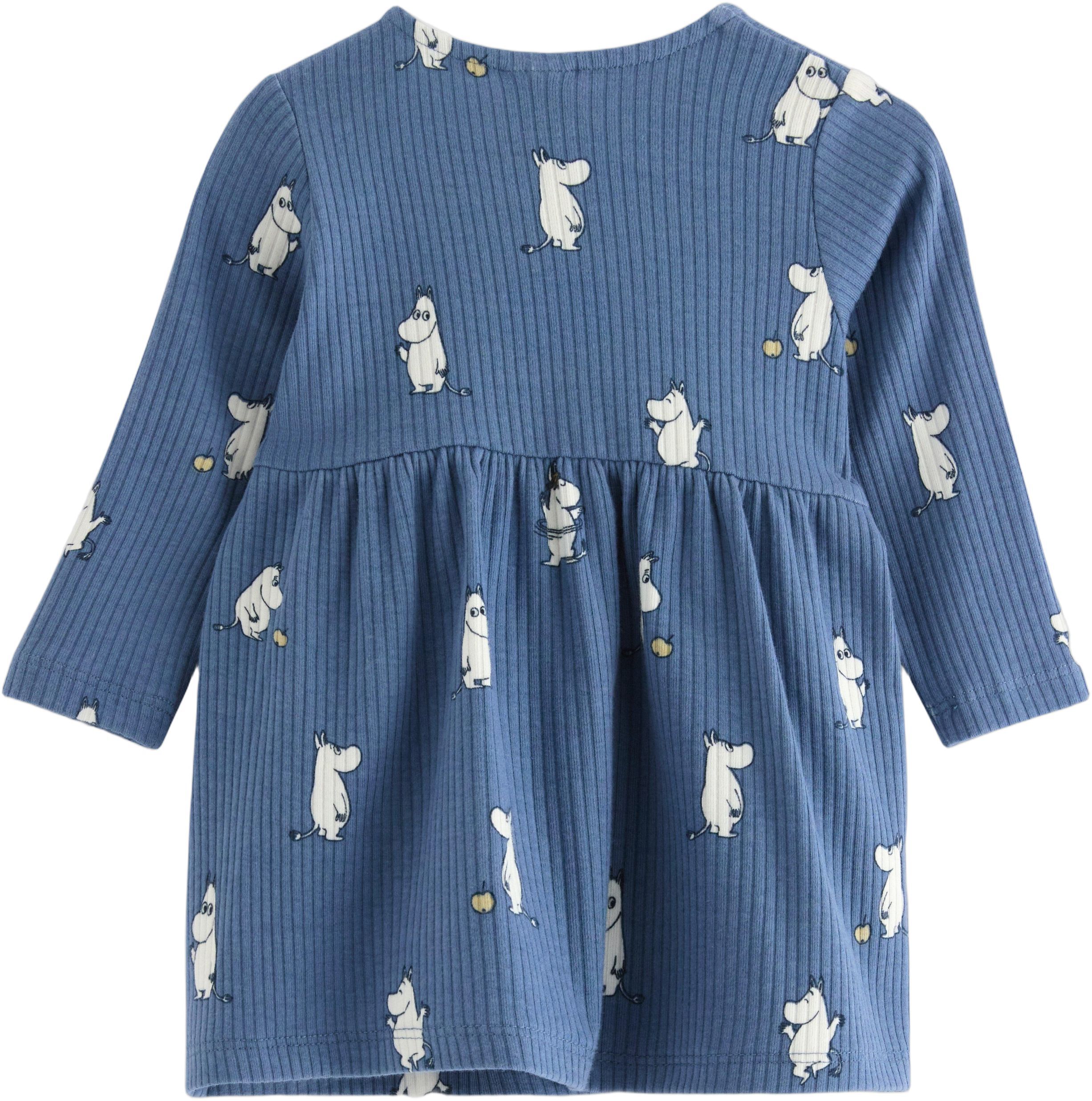 Ribbed dress in soft cotton jersey