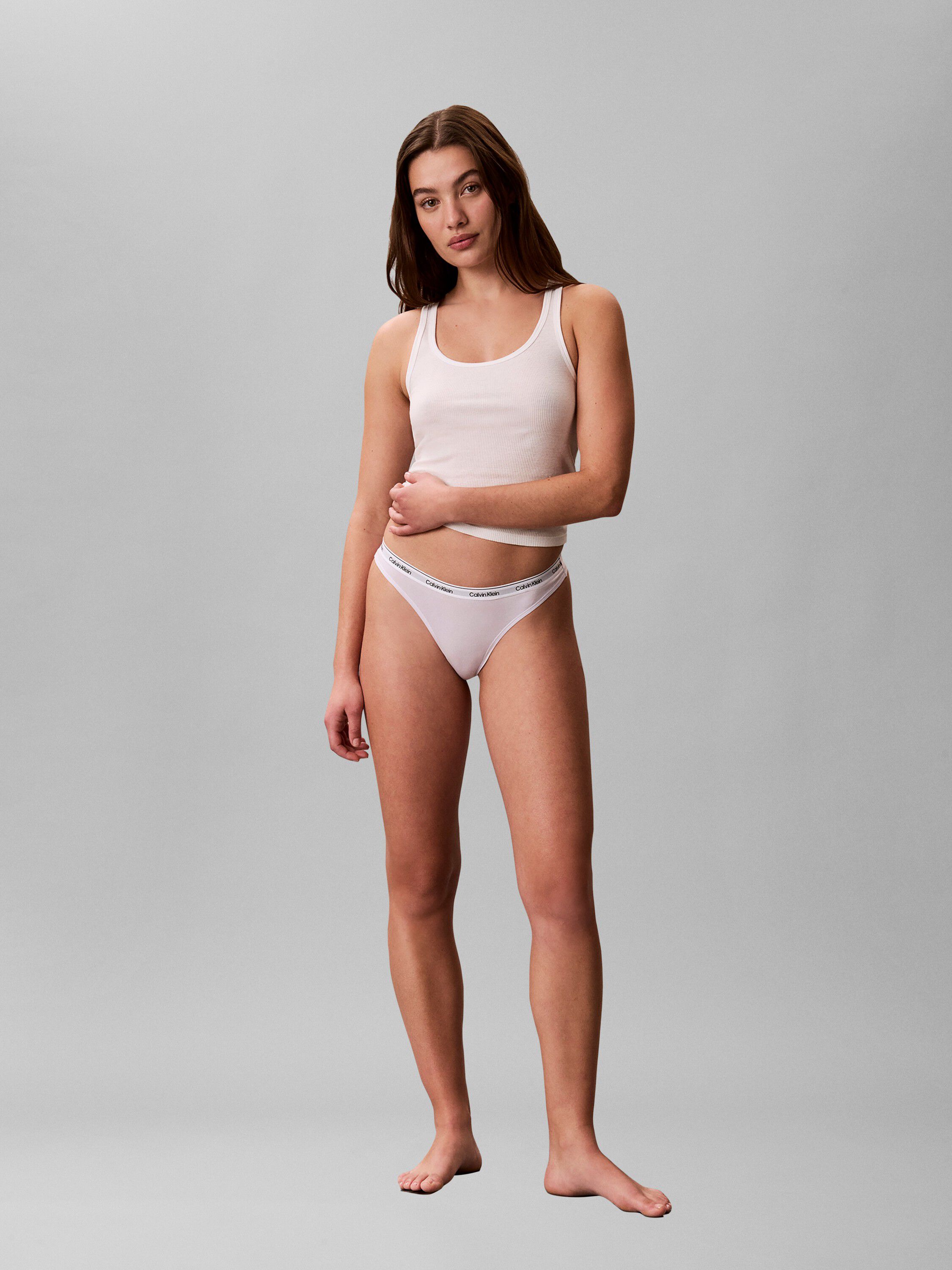 CK Monogram Print Thong