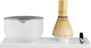 Matcha Set Matte White Frosted Glass Bowl