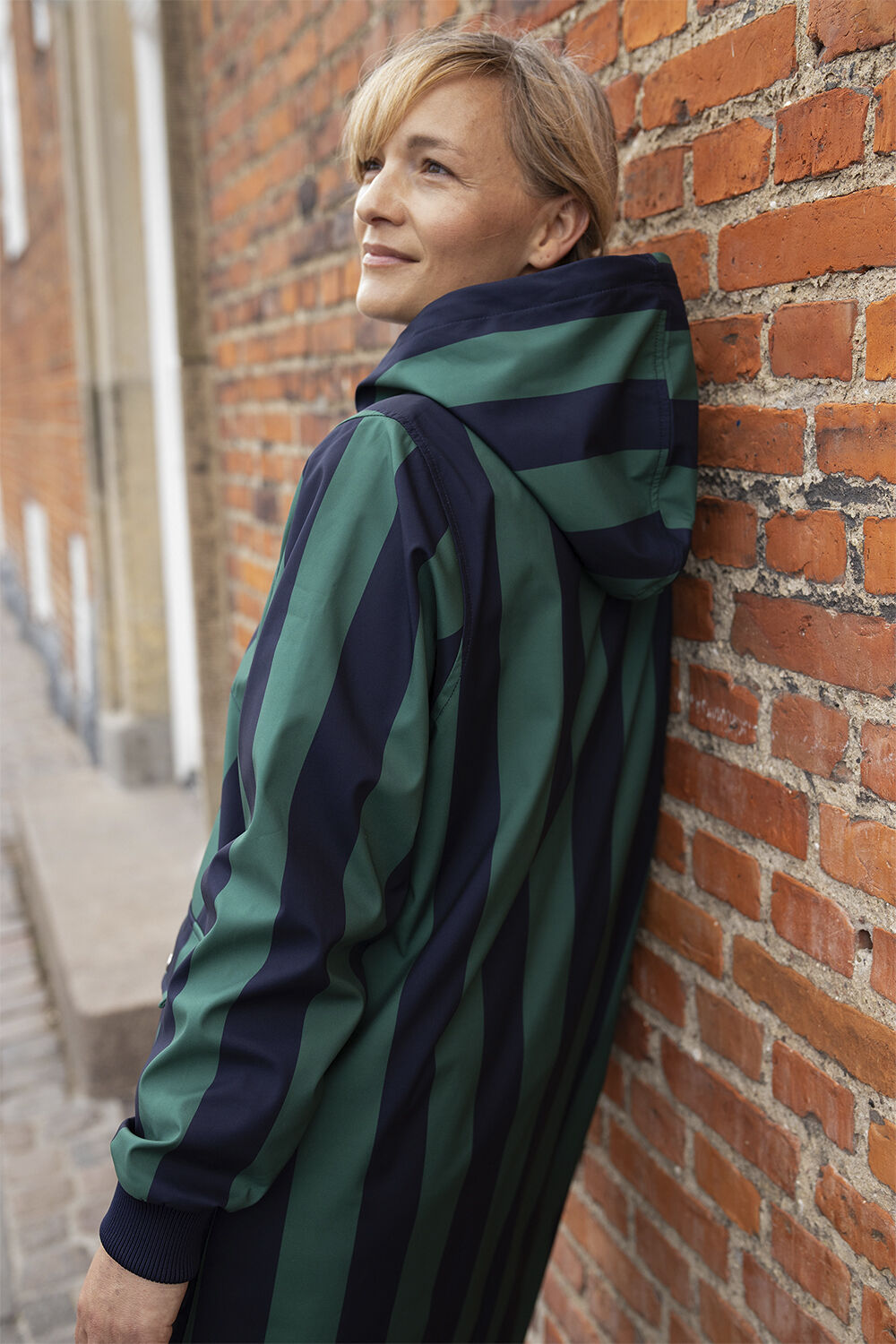 Danemarselisborg Brushed Shell Parka Dk Navy/Verde