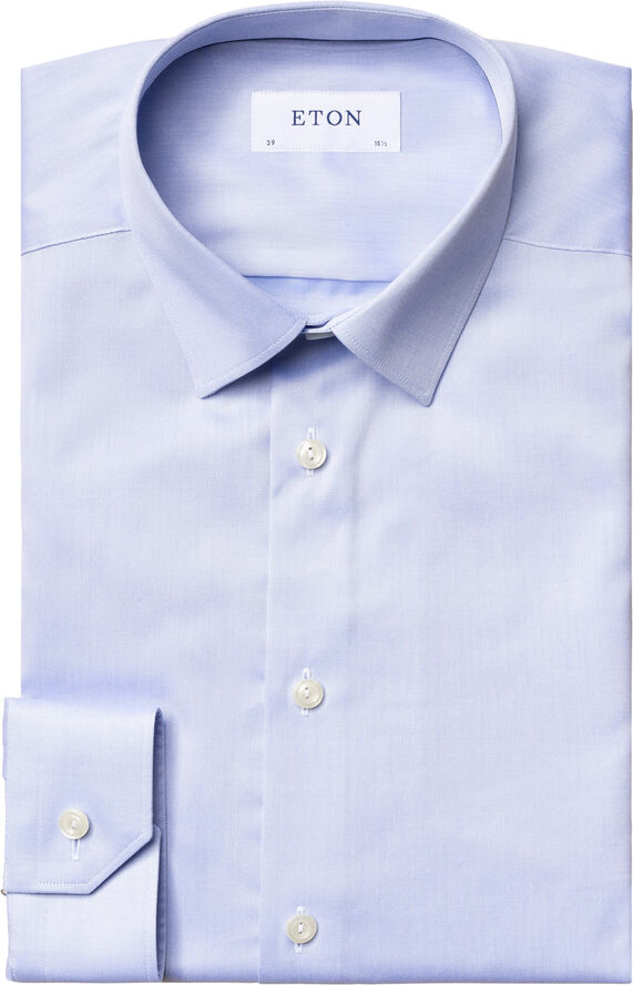 Super Slim Fit White Signature Twill Shirt