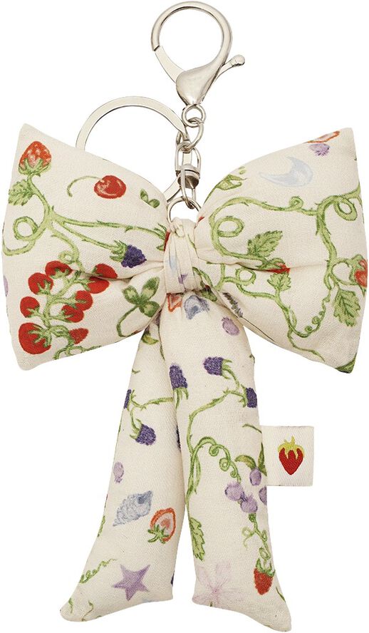 Fabric Bow Keychain Garden Magic