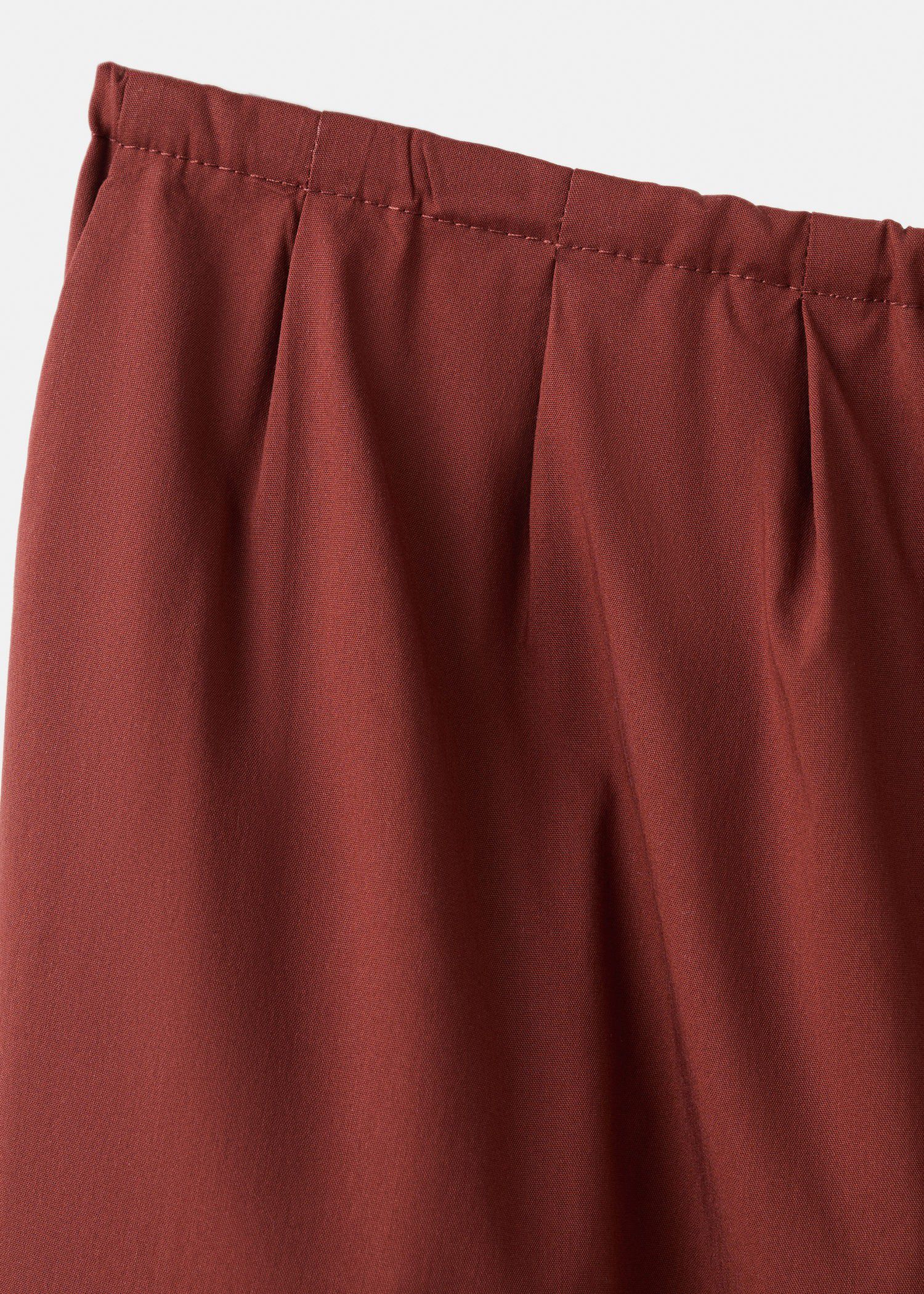 Balloon-style trousers with elastic