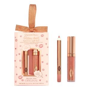 Pillow Talk Mini Glossy Lips Duo Pillow Talk - Makeupset för läpparna
