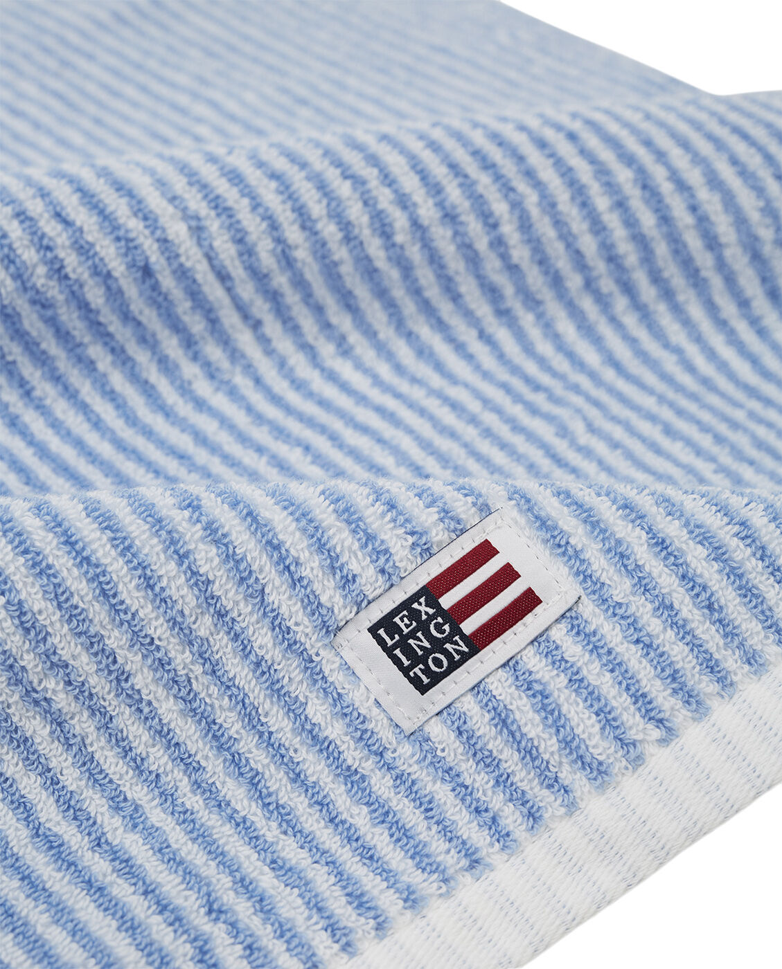 Original Towel White/Blue Striped