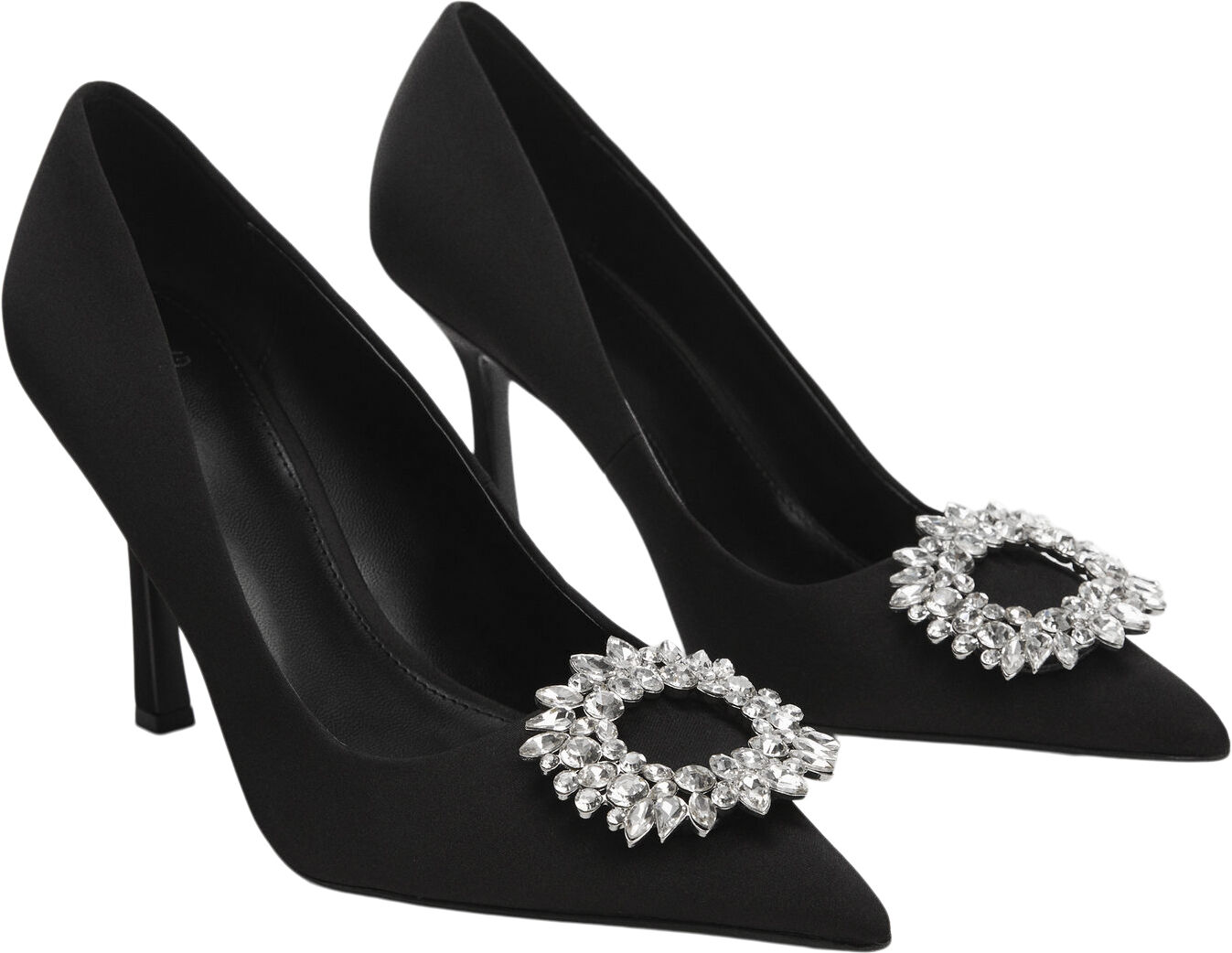 Black Jewel Heel Shoes