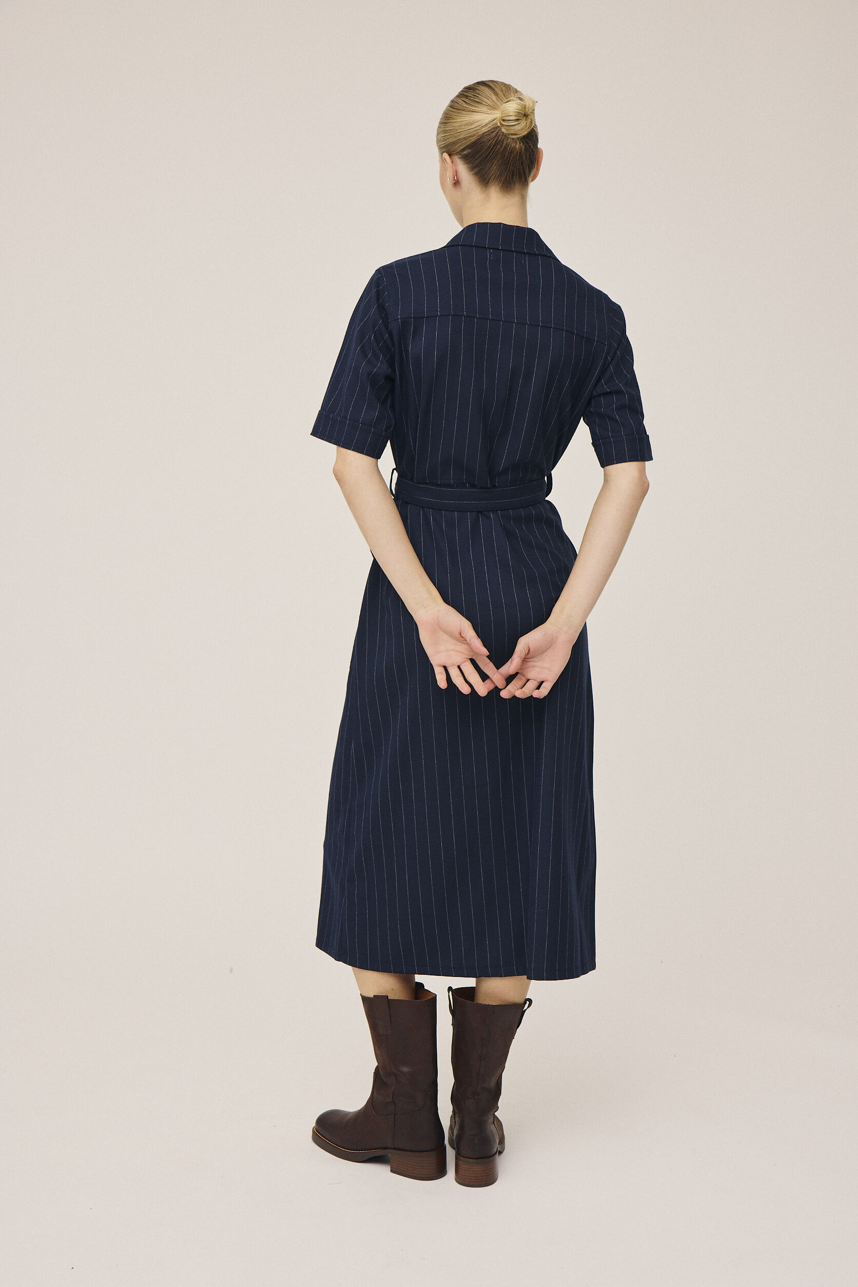 Gro 3 Kort&aelig;rmede maxikjole skjorte - GRS