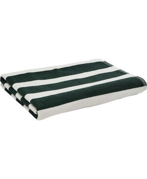 Beach towel 100x180 d. green/star white