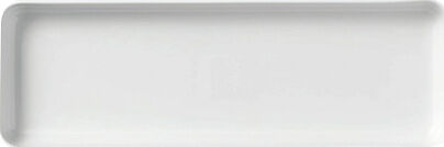 White Fluted fat rektanul&auml;rt 36x12,5 cm