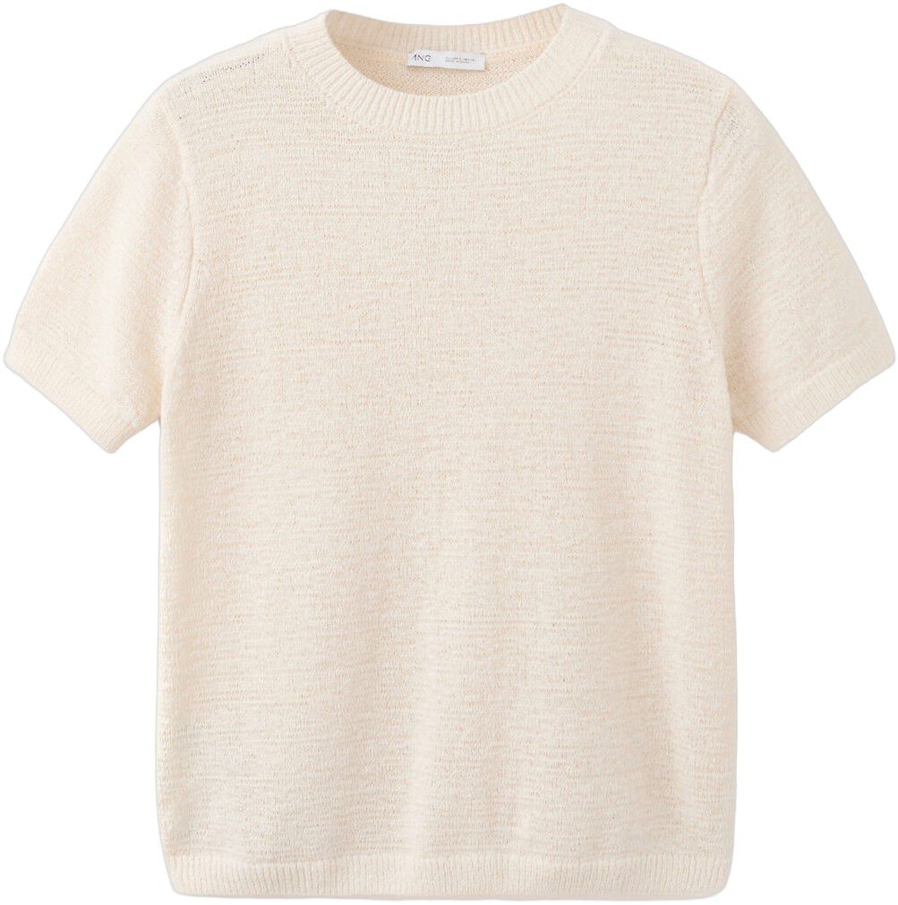 Short-sleeved knitted sweater