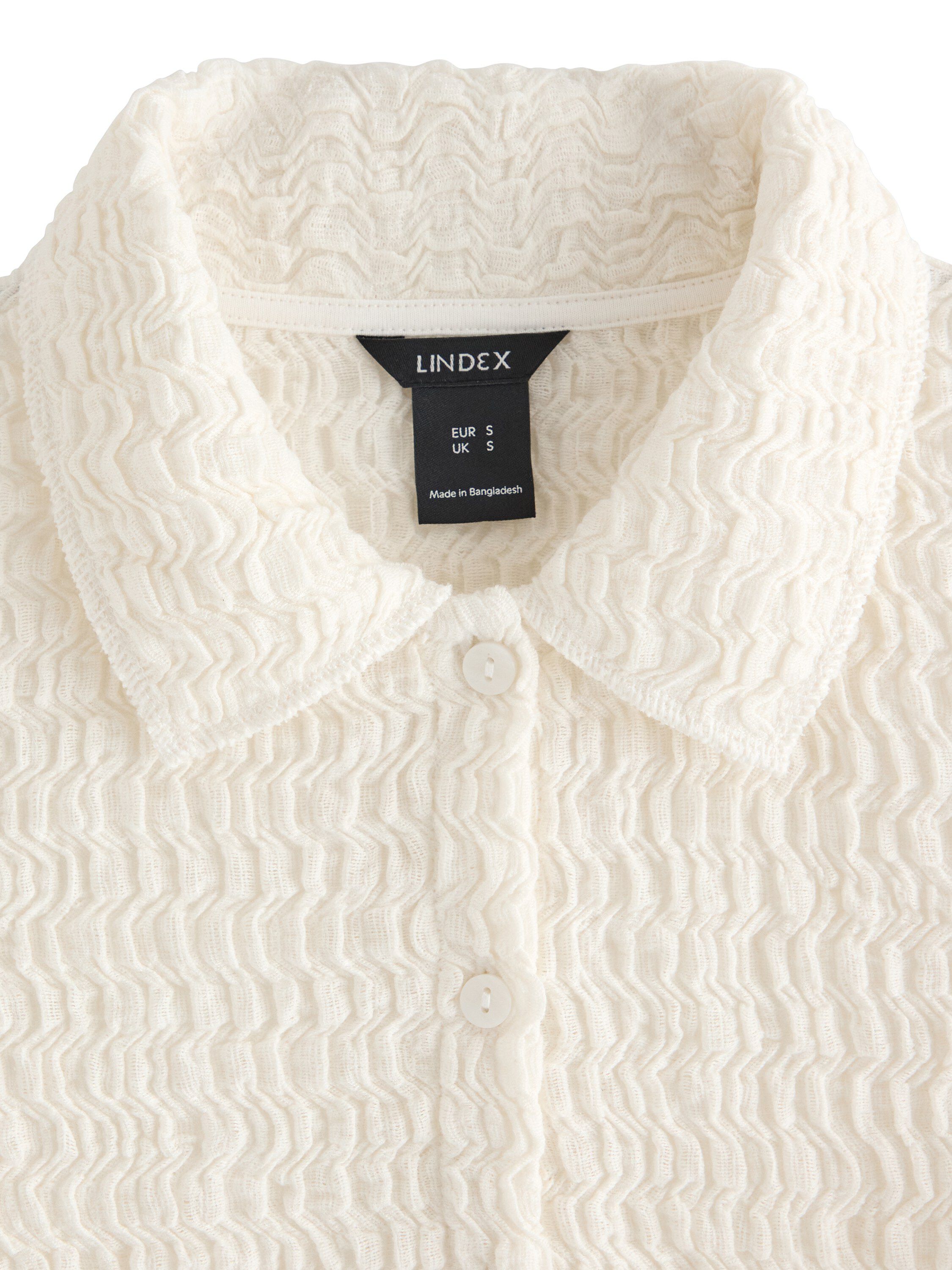 Langermet jerseyskjorte med heldekk